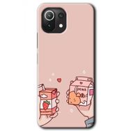 Xiaomi Mi 11 Meyveli Süt Baskılı Uyumlu Silikon Kılıf