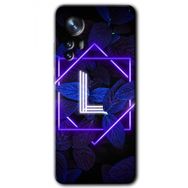 Xiaomi Mi 12 Dark Neon Yaprak L Harfi Baskılı Uyumlu Silikon Kılıf