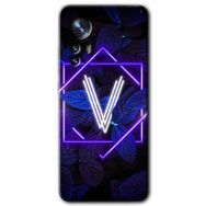Xiaomi Mi 12 Dark Neon Yaprak V Harfi Baskılı Uyumlu Silikon Kılıf