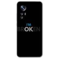 Xiaomi Mi 12 Im Broken Baskılı Uyumlu Silikon Kılıf