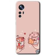 Xiaomi Mi 12 Meyveli Süt Baskılı Uyumlu Silikon Kılıf