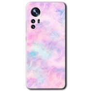 Xiaomi Mi 12 Pembe Duman Baskılı Uyumlu Silikon Kılıf
