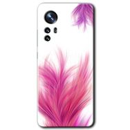 Xiaomi Mi 12 Pembe Tüy Baskılı Uyumlu Silikon Kılıf