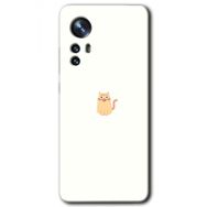 Xiaomi Mi 12 Pro Cat Minimalism Baskılı Uyumlu Silikon Kılıf