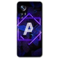 Xiaomi Mi 12 Pro Dark Neon Yaprak A Harfi Baskılı Uyumlu Silikon Kılıf