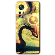 Xiaomi Mi 12 Pro Digital Dragon Baskılı Uyumlu Silikon Kılıf