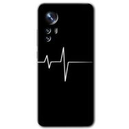 Xiaomi Mi 12 Pro Heart Rytm Baskılı Uyumlu Silikon Kılıf