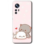 Xiaomi Mi 12 Pro Kedi Aşkı Baskılı Uyumlu Silikon Kılıf