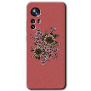 Xiaomi Mi 12 Pro Retro Çiçek Baskılı Uyumlu Silikon Kılıf