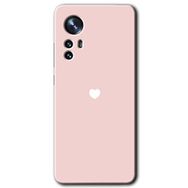 Xiaomi Mi 12 Pro Sade Kalp Baskılı Uyumlu Silikon Kılıf