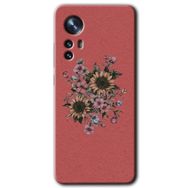 Xiaomi Mi 12 Retro Çiçek Baskılı Uyumlu Silikon Kılıf