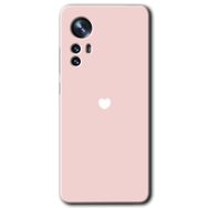 Xiaomi Mi 12 Sade Kalp Baskılı Uyumlu Silikon Kılıf