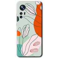 Xiaomi Mi 12 Vektör Çiçekler Baskılı Uyumlu Silikon Kılıf