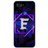 Xiaomi Mi 8 Lite Dark Neon Yaprak E Harfi Baskılı Uyumlu Silikon Kılıf