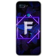 Xiaomi Mi 8 Lite Dark Neon Yaprak F Harfi Baskılı Uyumlu Silikon Kılıf