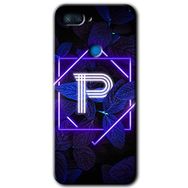 Xiaomi Mi 8 Lite Dark Neon Yaprak P Harfi Baskılı Uyumlu Silikon Kılıf