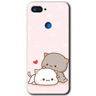 Xiaomi Mi 8 Lite Kedi Aşkı Baskılı Uyumlu Silikon Kılıf