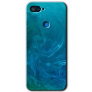 Xiaomi Mi 8 Lite Mavi Aura Baskılı Uyumlu Silikon Kılıf