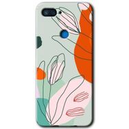 Xiaomi Mi 8 Lite Vektör Çiçekler Baskılı Uyumlu Silikon Kılıf