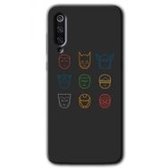 Xiaomi Mi 9 Avengers Minimalism Baskılı Uyumlu Silikon Kılıf
