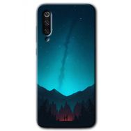 Xiaomi Mi 9 Night Fores Mount Baskılı Uyumlu Silikon Kılıf