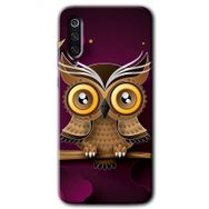 Xiaomi Mi 9 Owl Bird Branch Baskılı Uyumlu Silikon Kılıf