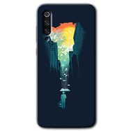 Xiaomi Mi 9 SE City Bird Sky Baskılı Uyumlu Silikon Kılıf