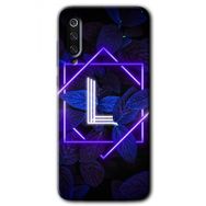 Xiaomi Mi 9 SE Dark Neon Yaprak L Harfi Baskılı Uyumlu Silikon Kılıf