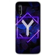 Xiaomi Mi 9 SE Dark Neon Yaprak Y Harfi Baskılı Uyumlu Silikon Kılıf