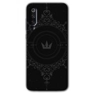 Xiaomi Mi 9 SE Siyah Mandala 1 Baskılı Uyumlu Silikon Kılıf