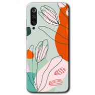 Xiaomi Mi 9 SE Vektör Çiçekler Baskılı Uyumlu Silikon Kılıf