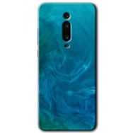 Xiaomi Mi 9T Mavi Aura Baskılı Uyumlu Silikon Kılıf