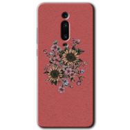 Xiaomi Mi 9T Retro Çiçek Baskılı Uyumlu Silikon Kılıf