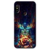 Xiaomi Mi A2 Lite Ballı Baykuş Baskılı Uyumlu Silikon Kılıf