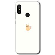 Xiaomi Mi A2 Lite Cat Minimalism Baskılı Uyumlu Silikon Kılıf