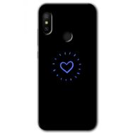 Xiaomi Mi A2 Lite Heart Strokes Baskılı Uyumlu Silikon Kılıf