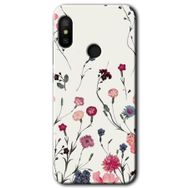 Xiaomi Mi A2 Lite Mat Çiçek Baskılı Uyumlu Silikon Kılıf