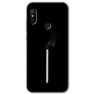 Xiaomi Mi A2 Lite Sönmüş Kibrit Baskılı Uyumlu Silikon Kılıf