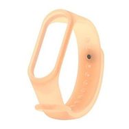 Xiaomi Mi Band 3 ve Mi Band 4 Saydam Turuncu Yedek Silikon Bileklik
