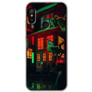 Xiaomi Mi Max 3 China Street Baskılı Uyumlu Silikon Kılıf