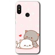 Xiaomi Mi Max 3 Kedi Aşkı Baskılı Uyumlu Silikon Kılıf