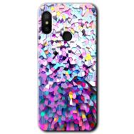 Xiaomi Mi Max 3 Mosaic Fragments Colorfull Baskılı Uyumlu Silikon Kılıf