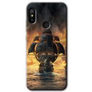 Xiaomi Mi Max 3 Siyah İnci Baskılı Uyumlu Silikon Kılıf