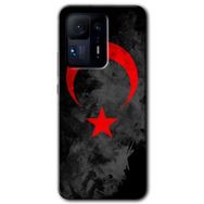 Xiaomi Mi Mix 4 Black Ayyıldız Baskılı Uyumlu Silikon Kılıf