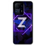 Xiaomi Mi Mix 4 Dark Neon Yaprak Z Harfi Baskılı Uyumlu Silikon Kılıf