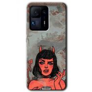 Xiaomi Mi Mix 4 Devil Girl Baskılı Uyumlu Silikon Kılıf