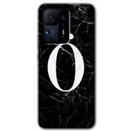 Xiaomi Mi Mix 4 Siyah Mermer Desenli Ö Harfi Baskılı Uyumlu Silikon Kılıf