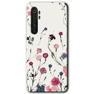 Xiaomi Mi Note 10 Lite Mat Çiçek Baskılı Uyumlu Silikon Kılıf