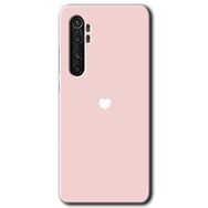 Xiaomi Mi Note 10 Lite Sade Kalp Baskılı Uyumlu Silikon Kılıf