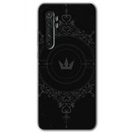Xiaomi Mi Note 10 Lite Siyah Mandala 1 Baskılı Uyumlu Silikon Kılıf